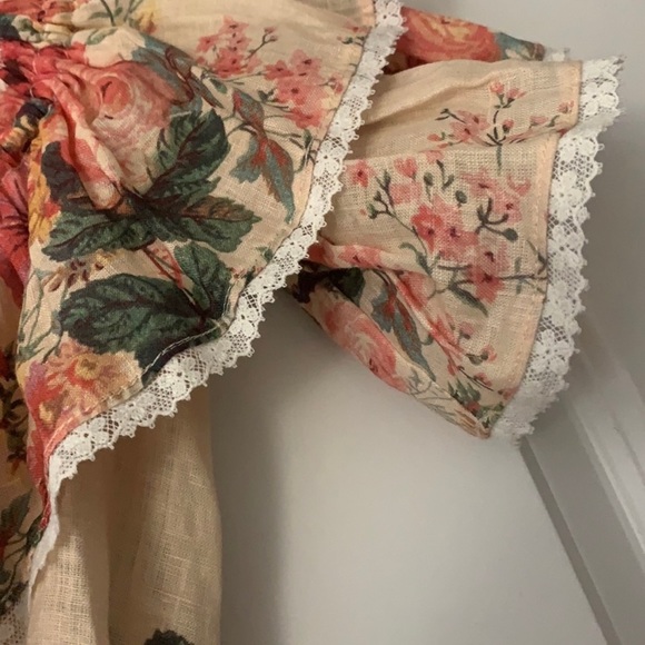 ZIMMERMANN Laelia ruffled Floral linen dress - Picture 4 of 10